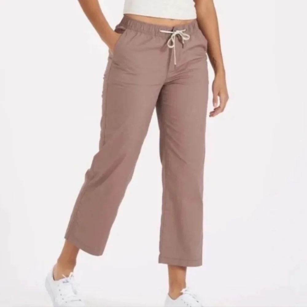 Vuori Performance Ripstop DuraTerra Wide Leg Pants Hazel S